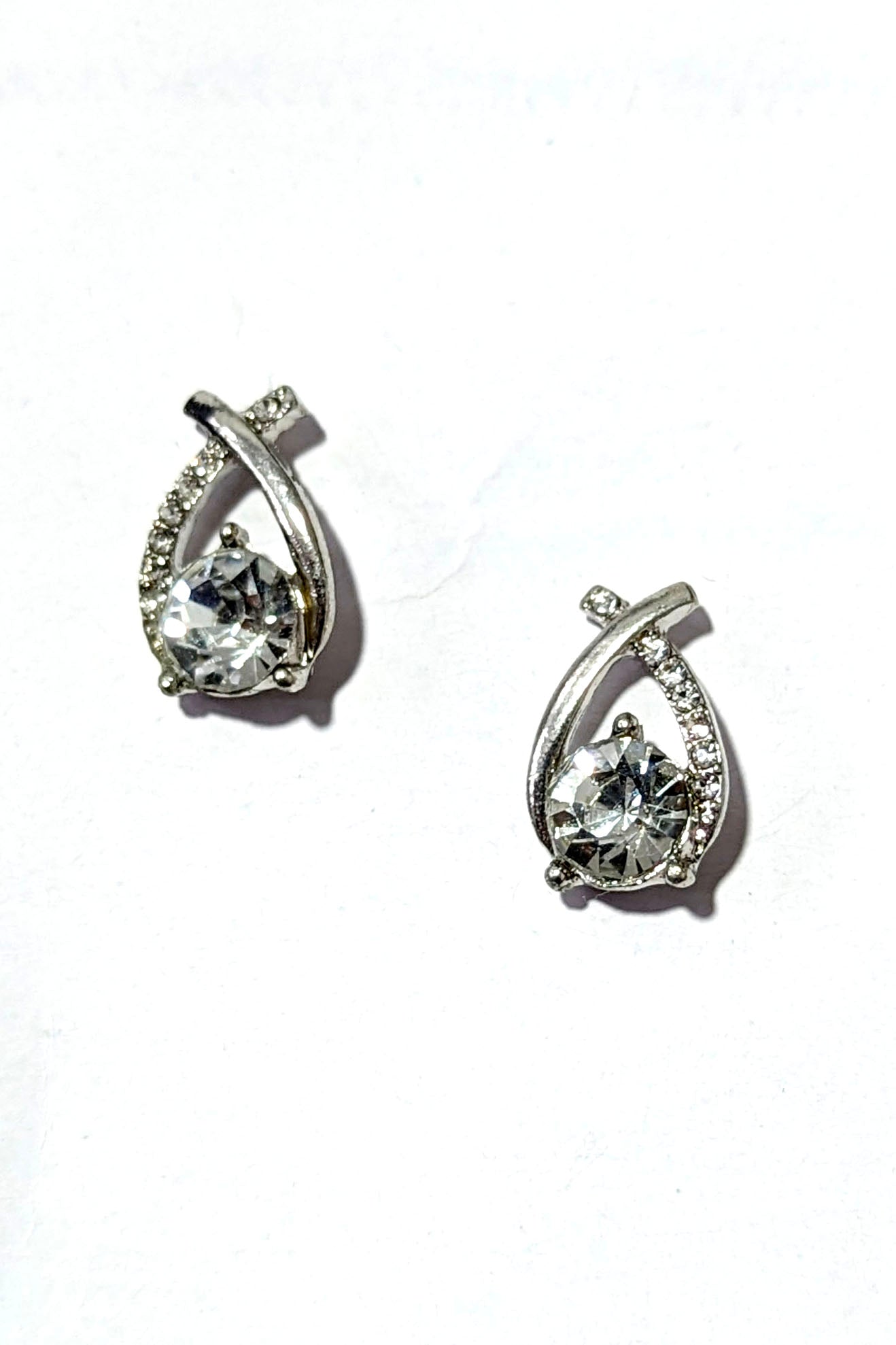 Silver Drop Studs