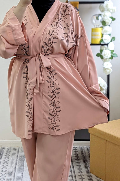 Dusty Pink Diamante Co-ord